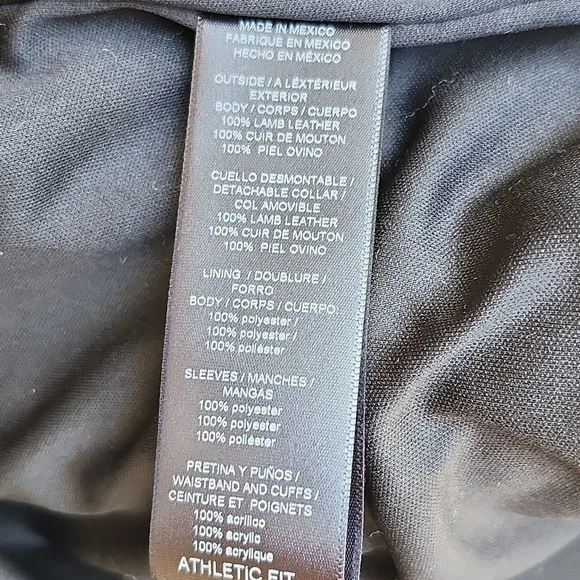 NWT THURSDAY BOOT CO. LAMBSKIN FLIGHT JACKET - Picture 9 of 14